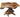 Michigan White Cedar Stump Dinner Table with Oak Slab image 1