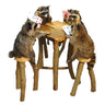 Poker Playing Raccoons Taxidermy Mount image 0