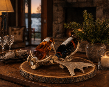 Antler Double Wine Bottle Holder
