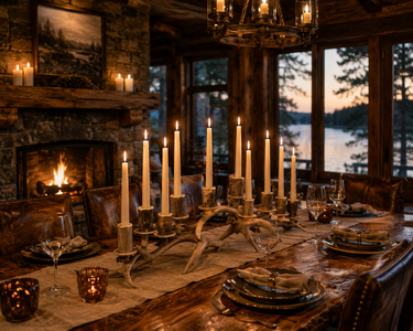 12 candle antler candelabra