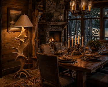Moose Antler Floor Lamp