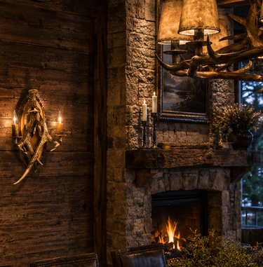 Single Antler Wall Sconce