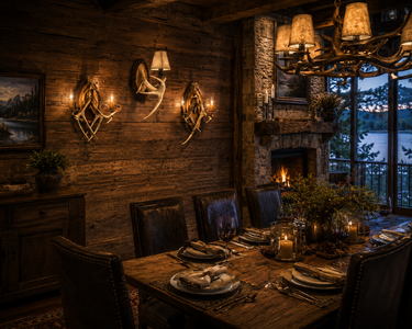 Triple Antler Wall Sconce