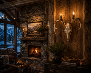 Whitetail Skull Wall Sconce
