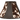 Two tone Leather Lamp Shade --18x10" - OUT OF STOCK