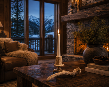 Antler Single Candle Holder