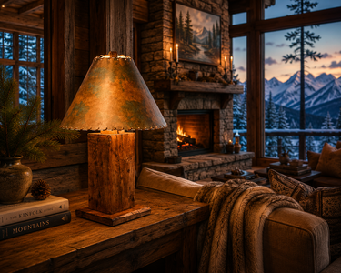 Barnwood Table Lamp