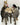 Animals Playing Poker --Raccoon Red Fox, Skunk, Badger w/ Table image 1