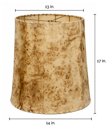 Sheepskin Leather Lamp Shade 16x13" - OUT OF STOCK