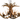 Six Light Whitetail "Tamarack" Antler Chandelier plus Down light