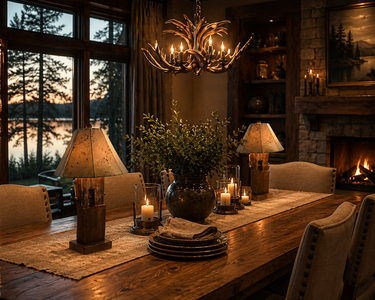 Reclaimed Barnwood Table Lamp