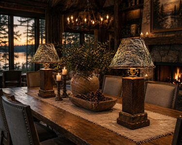 Barnwood Table Lamp
