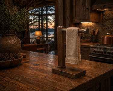 Reclaimed Barnwood hand towel holder