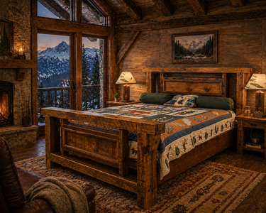 Barnwood Full/Twin Sized Bed