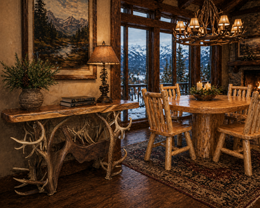 Elk-Moose Antler Table