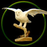 Faux Snow Owl Flying Taxidermy Mount image 0